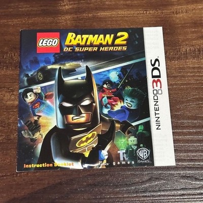 LEGO Batman 2 DC Super Heroes Nintendo 3DS 3 DS Instruction Manual Only