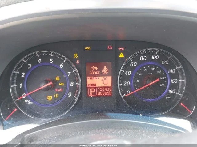 Infiniti Fx35 2009 3,5 L velocímetro cuadro de instrumentos sin crucero adaptativo Foto 2 de 4
