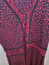 Michael Kors Pink & Black Cheetah Print Dress - SIZE M - EUC