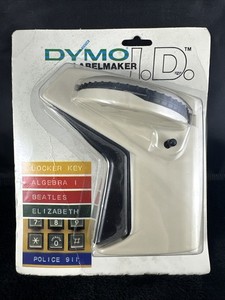 Vintage Dymo Labelmaker ID. 1988 blanc NEW OLD SCHOOL ‼️