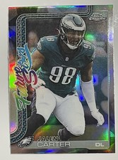 2025 Topps Chrome Jalen Carter Future Stars Refractor - Eagles - FREE SHIPPING