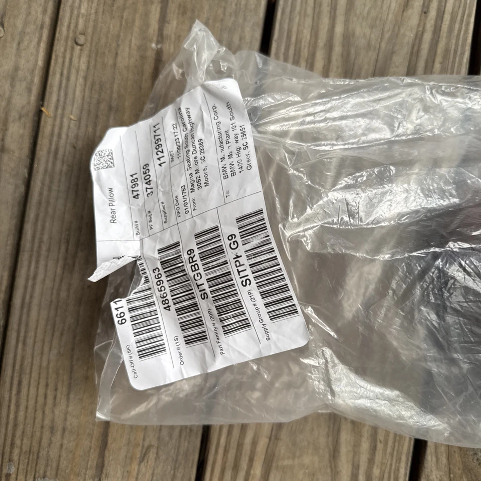 BMW X7 G07 2019-2024 asiento trasero reposacabezas juego de almohadas x2 Tartufo *NUEVO EN BOLSA* OEM Foto 2 de 4