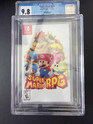 NEW 2023 Switch SUPER MARIO Bros RPG 1st Print CGC Graded 9.8 Y-Fold Seal A++