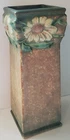 Vintage Roseville Pottery Vase Matte Finish Dahlrose 10" Mauve Blue Green