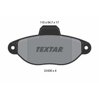 Textar 2143602 Bremsbelagsatz Scheibenbremse Vorderachse FüR Fiat Lancia