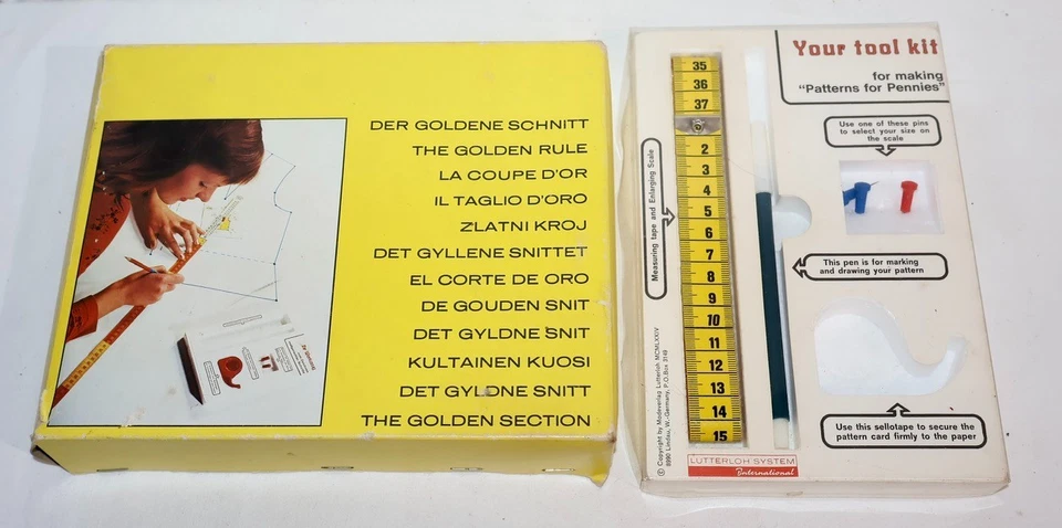 The Lutterloh System International Die goldene Regel Musterherstellung Kit - Bild 2 von 4
