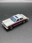 Vintage 1980 Hot Wheels Cadillac Seville Silver and Maroon Hong Kong Blackwalls