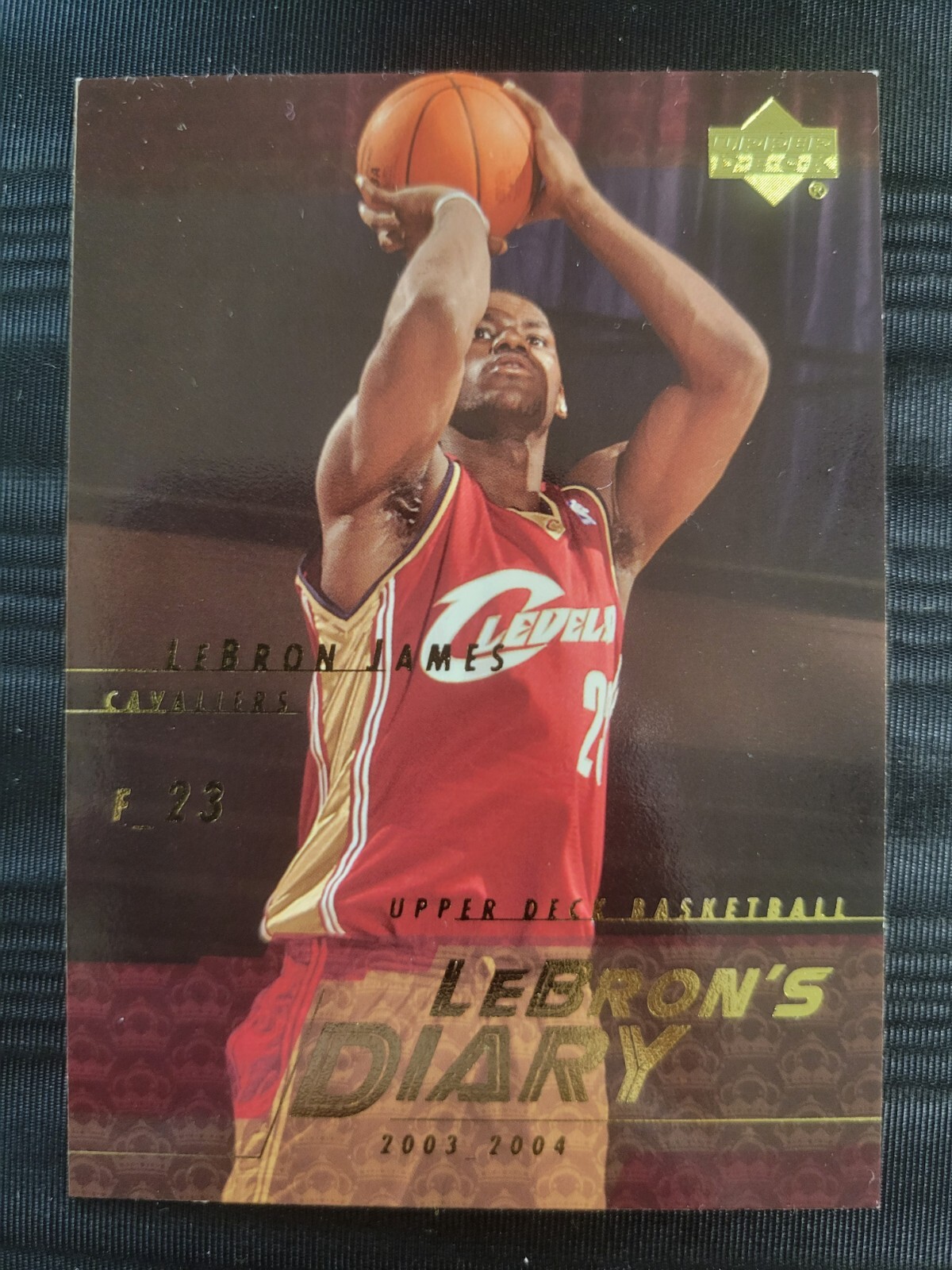 2003-04 UPPER DECK LEBRON'S DIARY #LJ12 LEBRON JAMES CLEVELAND CAVALIERS