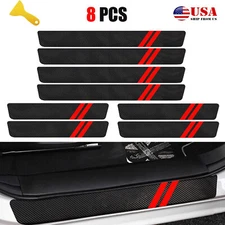 8X For Dodge Durango Accessories Car Door Sill Protector Guard Step Stickers