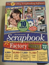 Art Explosion Scrapbook Factory Deluxe Version 4.0 Pre-Owned