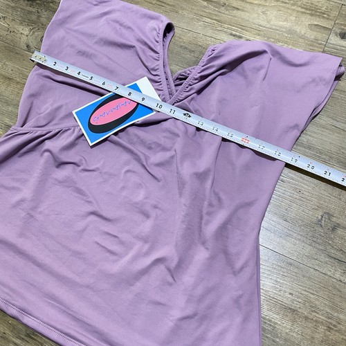 Top de enfermería de maternidad MAJAMA “The Palancar Top” púrpura XL NUEVO CON ETIQUETAS - Imagen 6 de 8