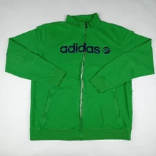 ADIDAS Neo Label Zip Up Sweatshirt Sweater Men's Size XL Casual Green 2010