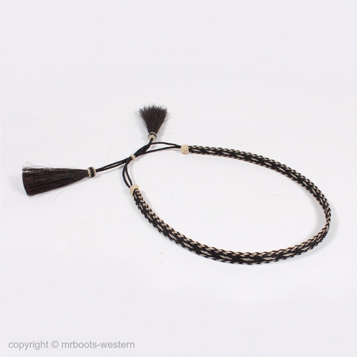 AUHH0502 Horse Hair Hat Band Five Strand Black and Natural eBay