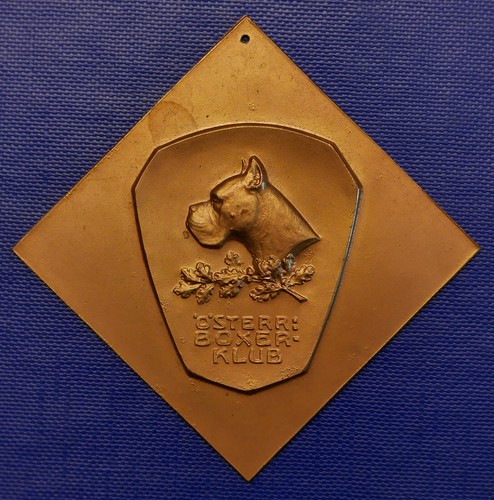 ÖSTERREICHISCHER BOXER KLUB PLAKETTE 70mmx70mm