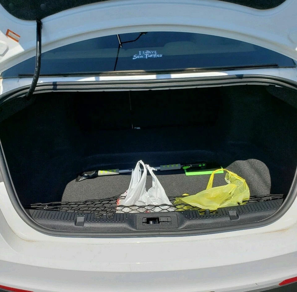 Red de carga de malla de tela estilo sobre maletero trasero para Ford Taurus 2007-2019 totalmente nueva Foto 4 de 4