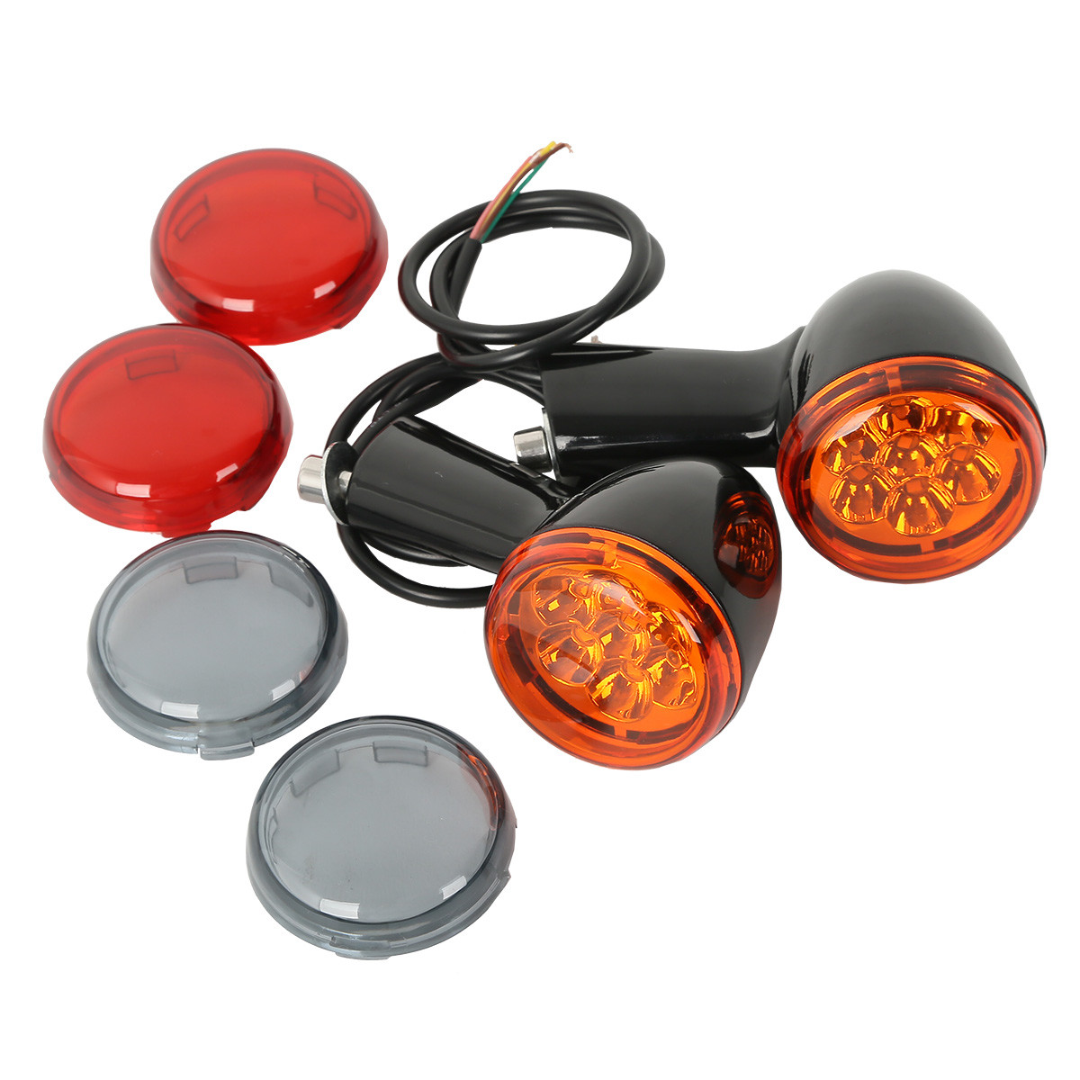 専用ページ　2+2+1 Rear LED Turn Signal Light 3 Color Lens Fit For Harley Sportster