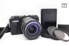  NEAR MINT Canon EOS M Mirrorless Digital SLR w/EF-M 18-55mm IS STM Lens 40502
