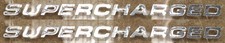 X2 9 Inch Supercharged Real Chrome Vynil Decal Set Looks Like A Real Emblem