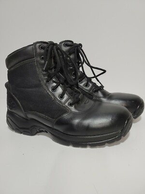 INTERCEPTOR BLACK LEATHER/FABRIC HIKING ANKLE MENS 10 BOOTS