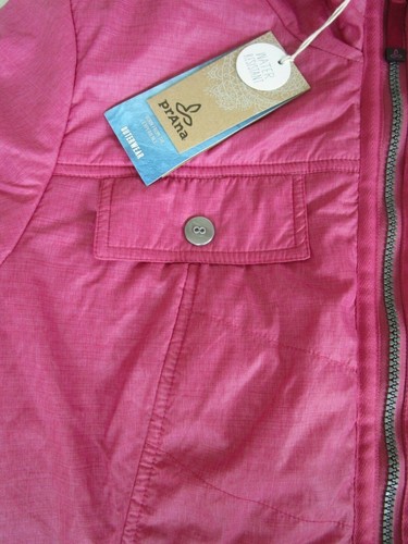 PrAna Chantal Jacke Reißverschluss Pflaumenrot Wasserabweisend Neu mit Etikett NEU Damen Größe L Large - Bild 3 von 8