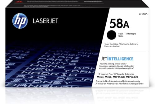 HP CF258A 58A Toner Cartridge - Black