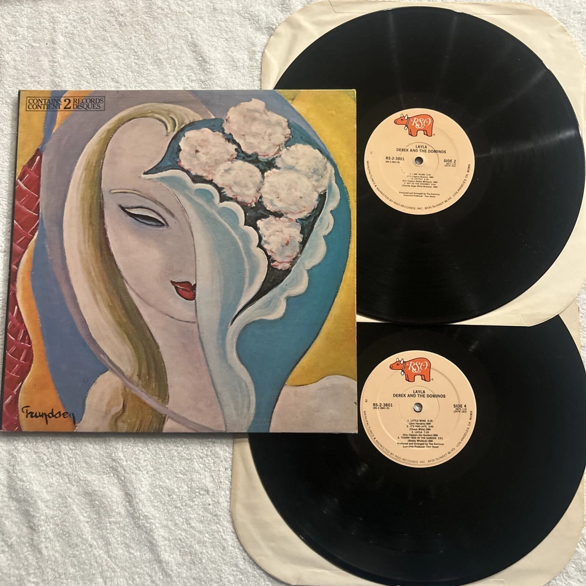 Derek And The Dominos Layla 1972 Vintage Vinyl Double LP Records
