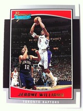 Jerome Williams 2002-03 Bowman Signature Edition Card #SE-JWI Serial #011/249