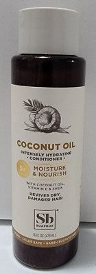 Soapbox Coconut Oil Intensely Hydrating Conditioner Moisture & Nourish 16 fl oz