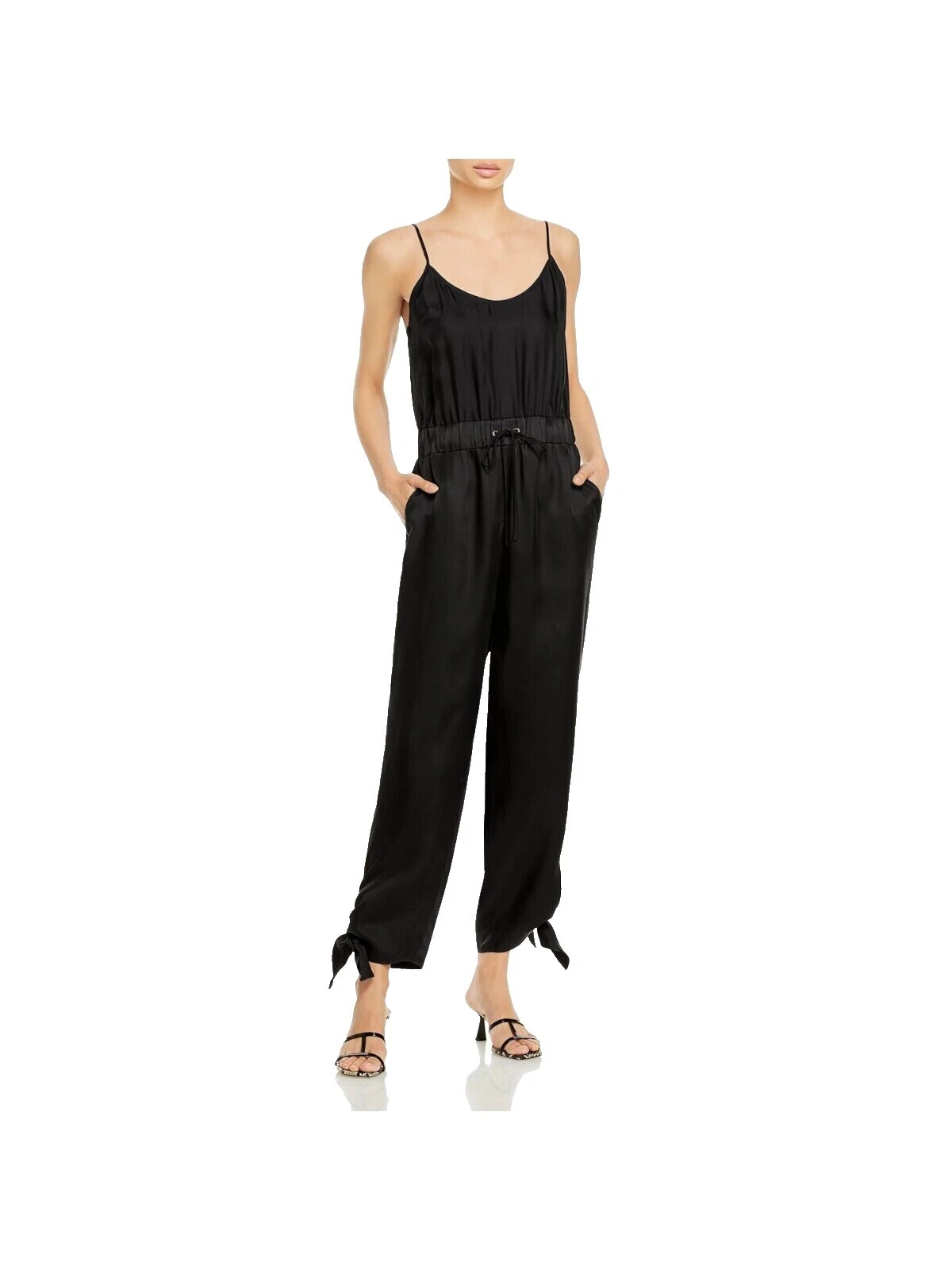 Mono sólido 100% Seda Jumpsuits & Rompers for Women