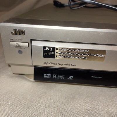 JVC XV-F85 7 Disc Progressives Scan DVD/Video Cd/CD Player Used