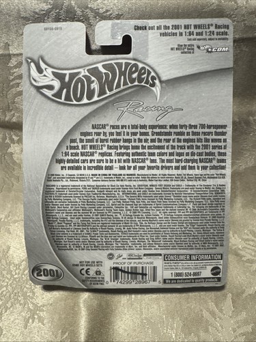 2001 Hot Wheels Racing Pit Board NASCAR Dewalt Tools #17 - Bild 2 von 2