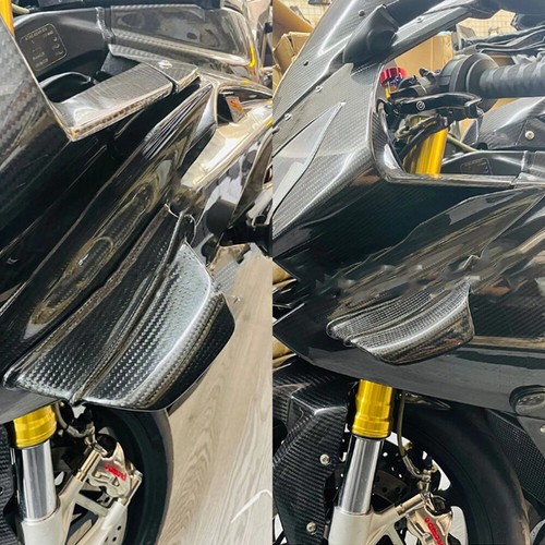 For BMW S1000R 14-20 Dry Carbon Fiber Reduced Wind Resistance Wing Replace Trim - Picture 4 of 7