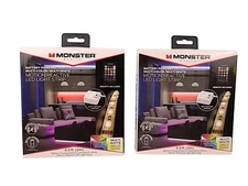 2-New Monster Motion Reactive Multi-Color LED Light Strip with Remote 6.5Ft