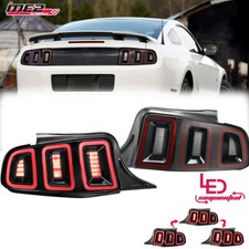 2010-14 Tail Lights Red Led Sequential For Ford Mustang Signal Brake Lamps Pair 2010-14 Tail Lights Red Led Sequential For Ford Mustang Signal Brake Lamps Pair