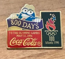 Atlanta 1996 Coca-Cola 800 Days Izzy Mascot Olympic Pin
