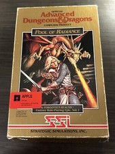 Pool of Radiance SSI Dungeons Dragons Apple IIe IIc 128K computer disks verified