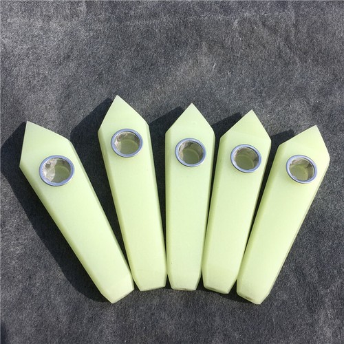 Tupas de cristal de cuarzo natural varita de obelisco puntiagudo pipa para fumar reiki regalo de curación. - Imagen 109 de 123