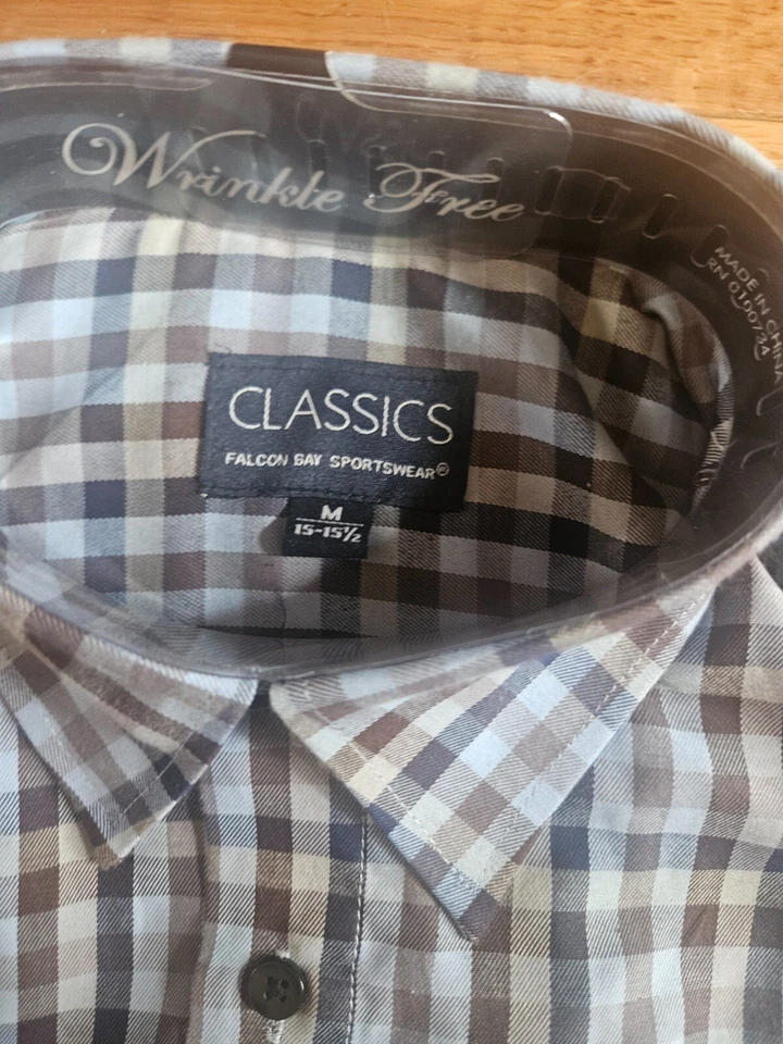 РАЗМЕР M CLASSICS FALCON BAY SPORTWEAR (новый) длинным рукавом платье рубашка лот 566 - Изображение 2 из 3