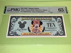 PMG Graded $10 1991 Disney Dollar Block D-A Minnie Gem UNC 65EPQ — photo 5