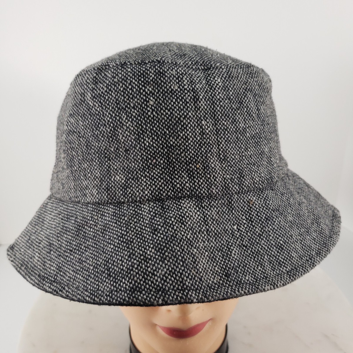 Wool Bucket Hat Nine West Cloche Cap Gray Womens OS