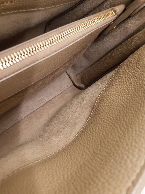 Borsa Saint Laurent Sac De Jour morbida bambino 2 vie pelle beige autentica