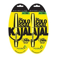 2 x Maybelline New York Colossal Kajal, Black...