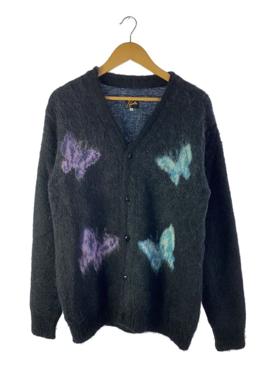Needles Cardigan (Sheer S Mohair Black Overall Pattern J0365 Needles Cardigan (Sheer S Mohair Black Overall Pattern J0365