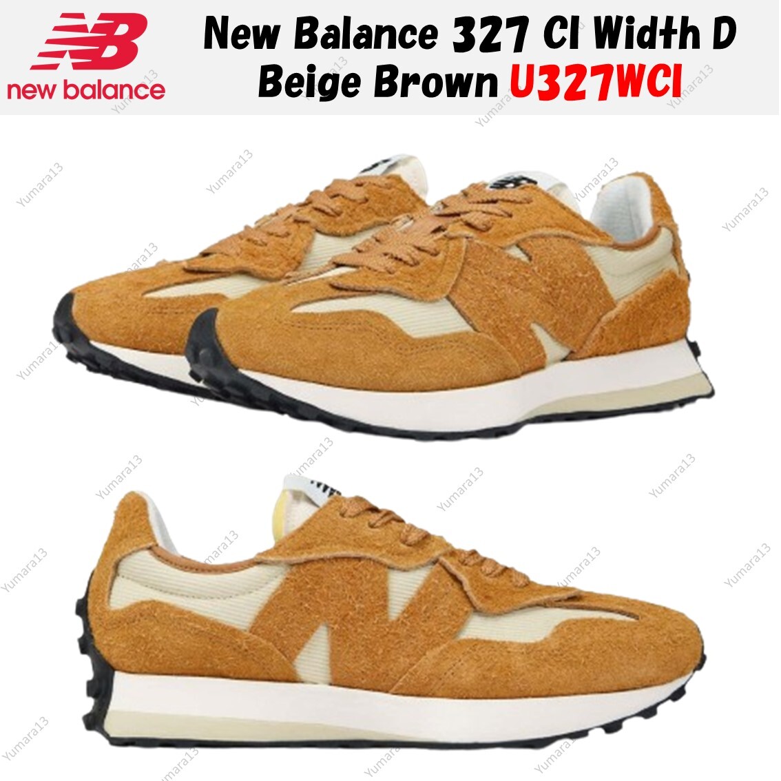 New Balance 327 CI Width D Beige Brown U327WCI Men