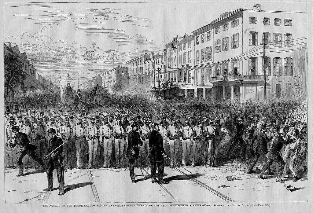 Orangemen Riots TAMMANY RIOT, ORANGEMEN, POLICE, 1871 ANTIQUE ENGRAVING | eBay