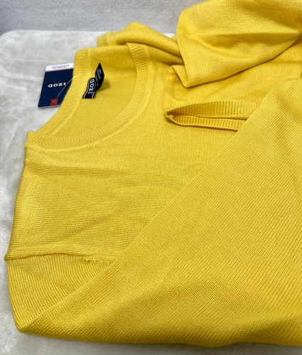 IZOD Womens Top Pullover Crew Neck Sweater XXL Yellow Premium Essentials Stretch - Picture 10 of 10