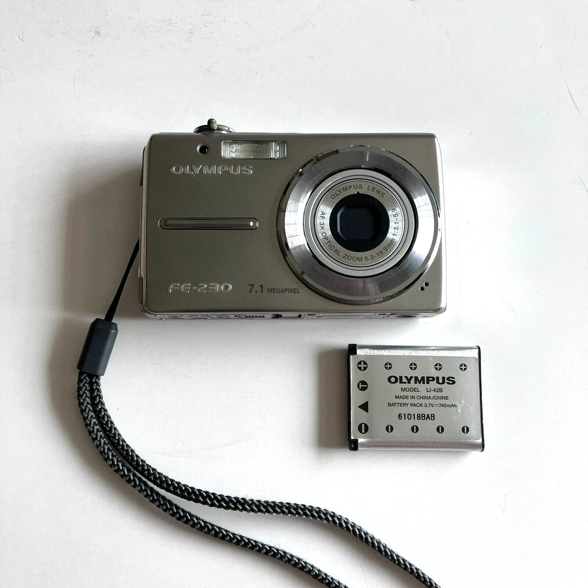 Olympus FE-230 7.1 Mp AF 3X Optical Zoom Lens Digital Camera For
