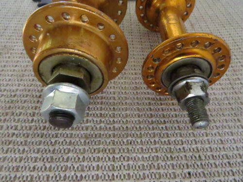 SHIMANO MX PRE DX GOLD HUBS 36 HOLE BMX RACE RACING SCHWINN BICYCLE VINTAGE - Picture 8 of 9