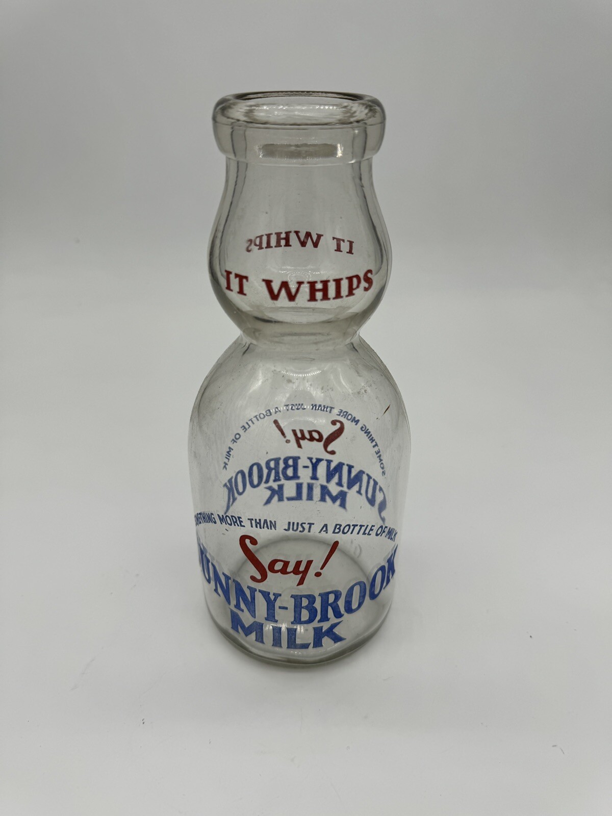 Vtg Sunnybrook Farms Dairy Milk Bottle Pint Chicago Illinois It