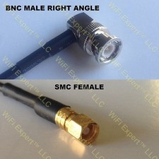 USA-CA RG316 BNC MALE ANGLE to SMC FEMALE Coaxial RF Pigtail Cable
